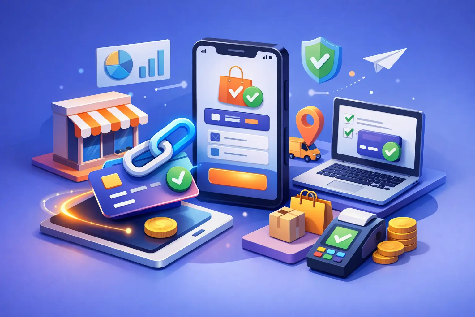 Guia de checkout por link para PMEs