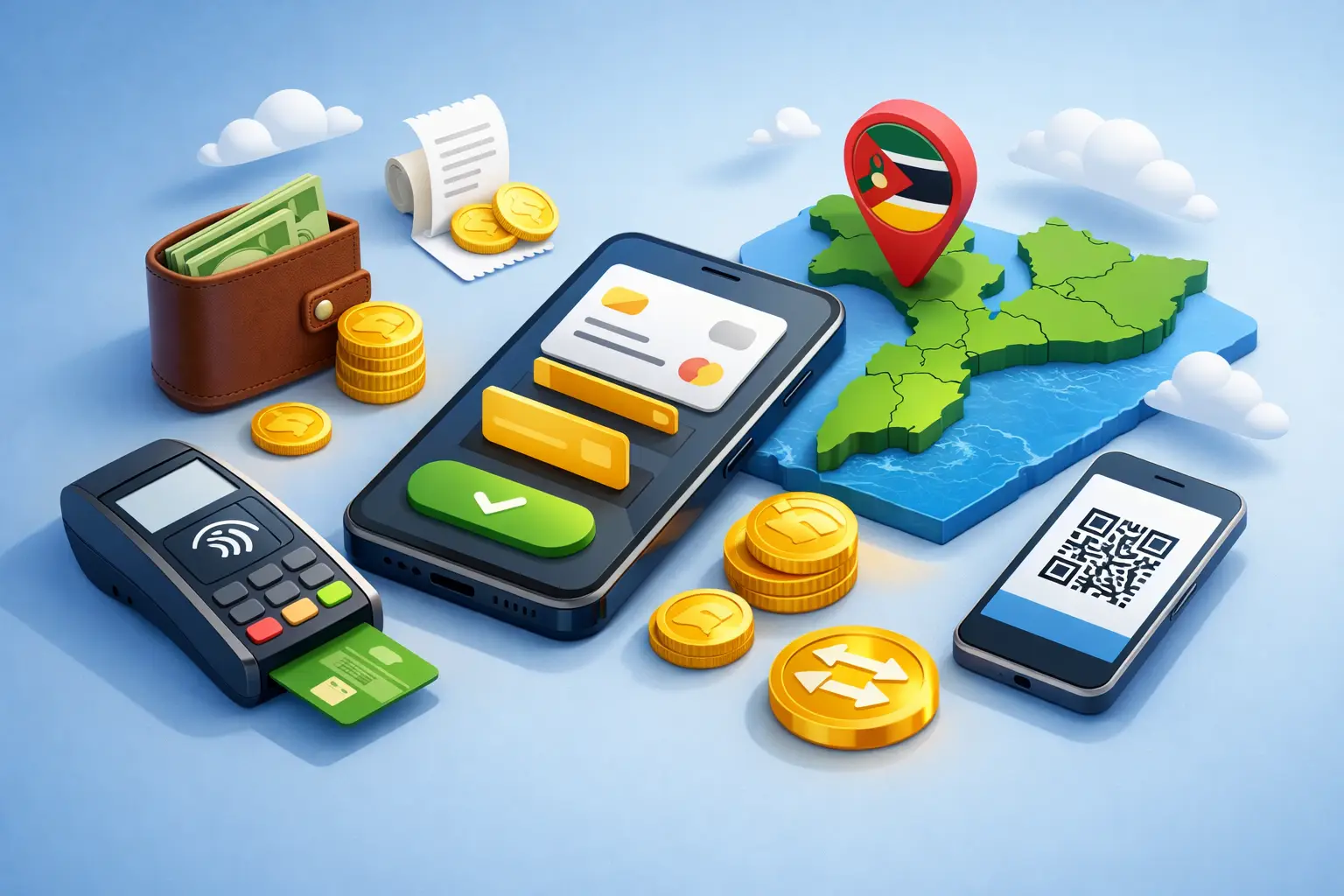 Integrar pagamentos na app em Moçambique